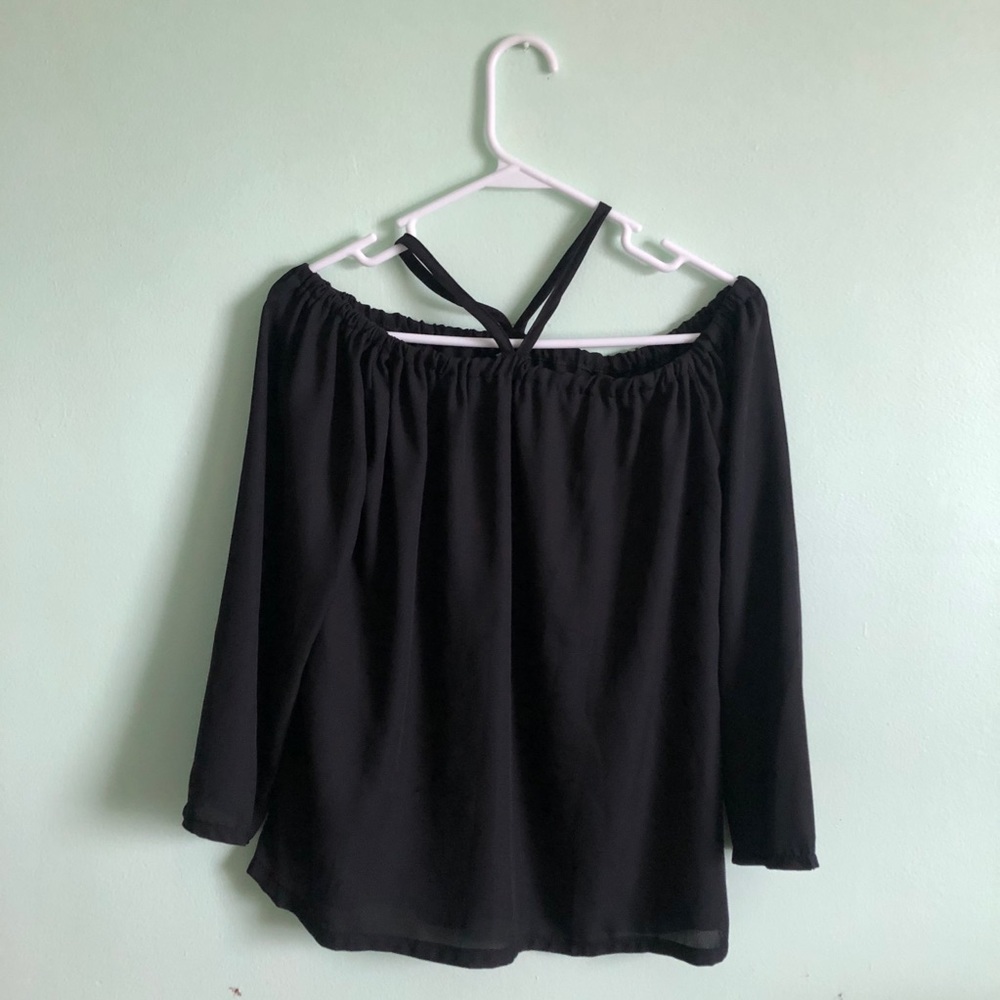 Black Off The Shoulder Top